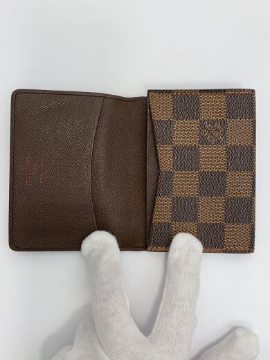 商品画像：アンヴェロップ・カルト・ドゥ・ヴィジット_ダミエ・エベヌ/--/BRW/メンズ 4