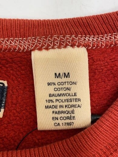 商品画像：スウェット/M/コットン/RED 4