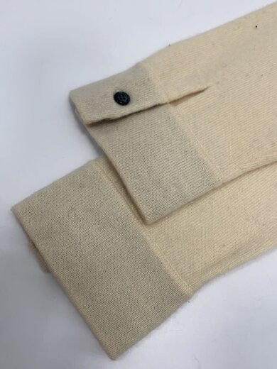 商品画像：ニット・セーター(薄手)/3/ウール/CRM/無地/カシミヤ混/ロゴ刺繍/シミ有 6
