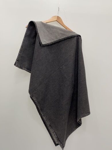 商品画像：デニムポンチョ/40/コットン/BLK/無地/S32NC0618 S30652/イタリア製// 2