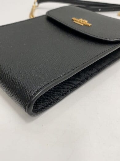 商品画像：ショルダーバッグ/レザー/BLK/スマホ 5