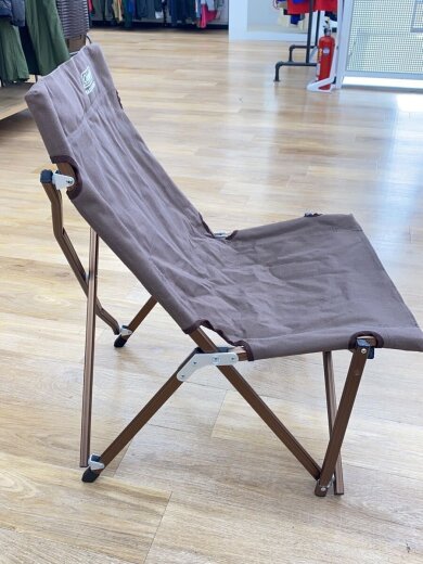 商品画像：チェア/1人用/BRW/キャンバスローチェア 3