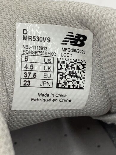 商品画像：ローカットスニーカー/23cm/GRY/MR530VS 5