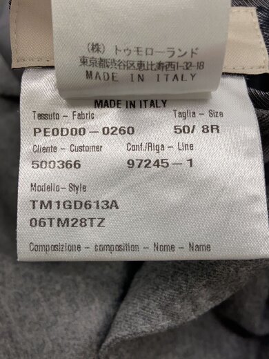 商品画像：テーラードジャケット/--/ウール/GRY/62-06-85-06001// 4