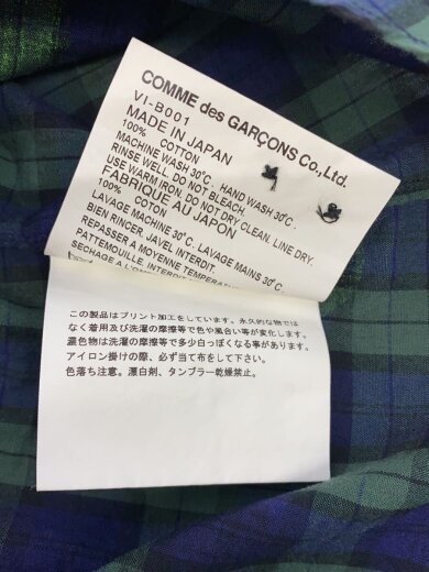 商品画像：長袖シャツ/M/コットン/NVY/VI-B001 5