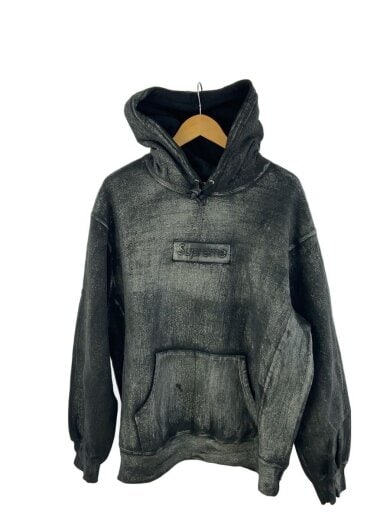 商品画像：24ss/Foil Box Logo Hooded Sweatshirt/パーカー/L/コットン/GRY 1