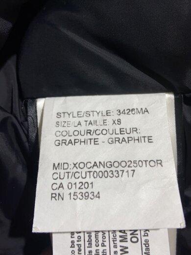 商品画像：Chateau Parka/スレ・毛玉有/ダウンジャケット/XS/ポリエステル/GRY/3426MA 4