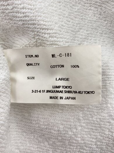 商品画像：スウェット/1/コットン/WHT/WL-C-181// 5