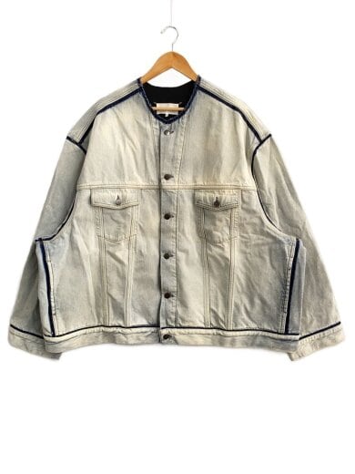 商品画像：I/23AW/ノーカラーデニムジャケット/42/コットン/IDG/S67AM0067 S30874// 1