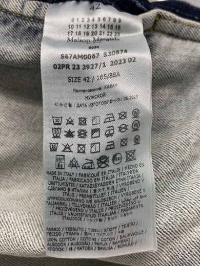 商品画像：I/23AW/ノーカラーデニムジャケット/42/コットン/IDG/S67AM0067 S30874// 5