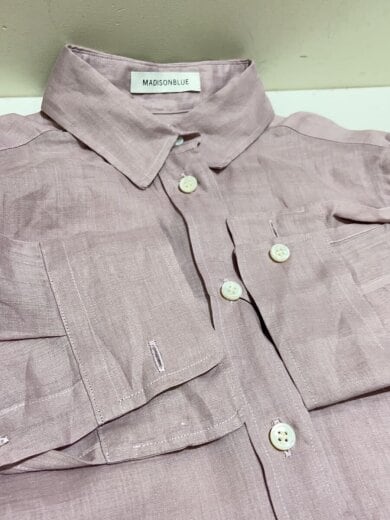 商品画像：MADAME SHIRT/長袖ブラウス/S/リネン/PUP/MB251-5105EX 9