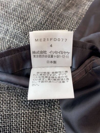 商品画像：テーラードジャケット/4/リネン/GRY/ME21FD077 7