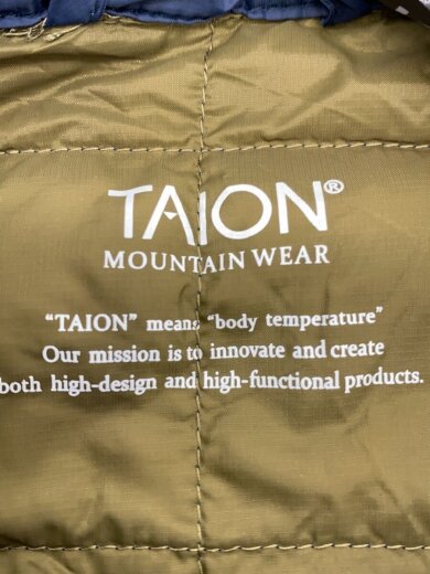 商品画像：ダウンジャケット/3XL/ナイロン/ネイビー/TAION-109MTSH-1/タイオン 3