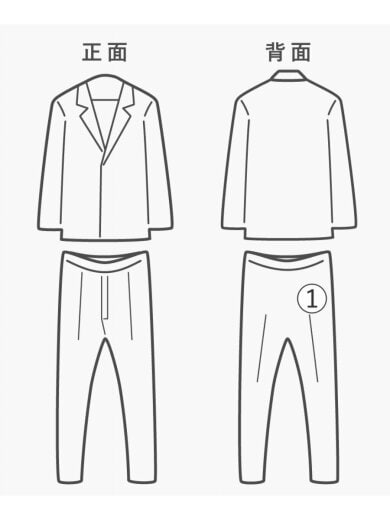 商品画像：セットアップ/--/ウール/NVY/92-76-170 6