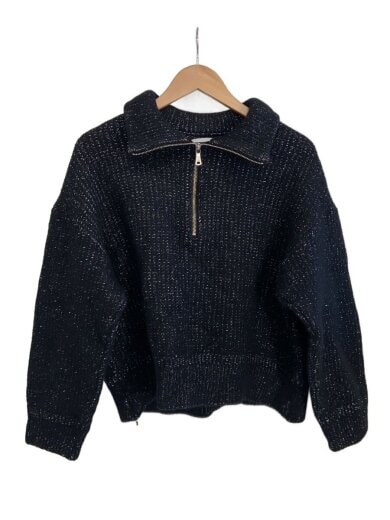 商品画像：ニット・セーター(厚手)/2/ウール/BLK/11242361330 1