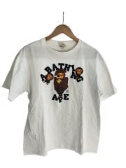 Tシャツ/L/コットン/WHT/首元ヨゴレ有