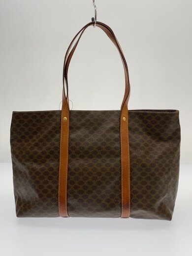 商品画像：トートバッグ/マカダム柄/角スレ有/内側使用感有/ハンドル付根部分劣化有 3