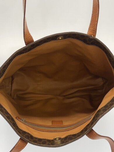 商品画像：トートバッグ/マカダム柄/角スレ有/内側使用感有/ハンドル付根部分劣化有 6