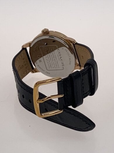 商品画像：PERRY/Grand/クォーツ腕時計/アナログ/レザー/GRN/BLK/SS/14503972// 4