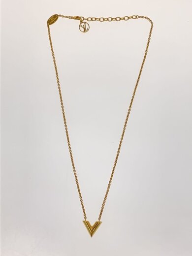 商品画像：ネックレス・エセンシャルV/ゴールド/トップ有/レディース 2
