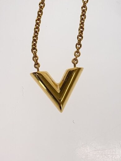 商品画像：ネックレス・エセンシャルV/ゴールド/トップ有/レディース 5