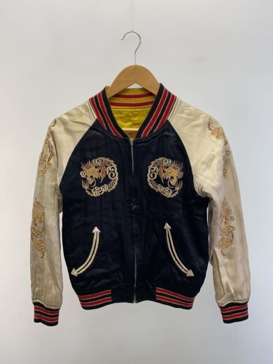 商品画像：リバーシブルスカジャン/FREE/レーヨン/5416/A面：黄(ゴールド)×B面：黒 6