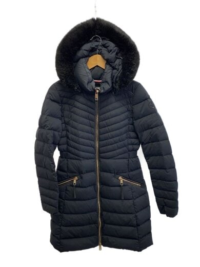 商品画像：ロングダウンコート/M/ナイロン/NVY/無地/4500264718 1