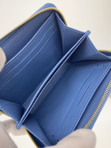 商品画像：ジッピー・コインパース_モノグラム・アンプラント_クレーム×ブルージーン/牛革/CRM/レディース// 4