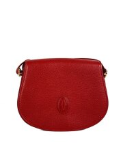 マストライン/ショルダーバッグ/レザー/レッド