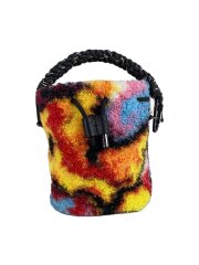 ハンドバッグ/フリース/マルチカラー