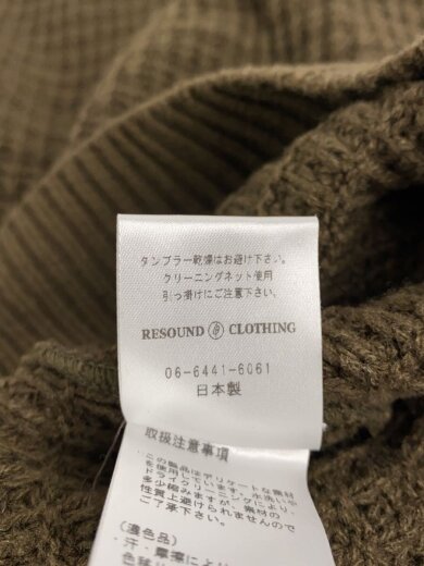 商品画像：ニット・セーター(厚手)/2/アクリル/カーキ/RC13-K-001 3
