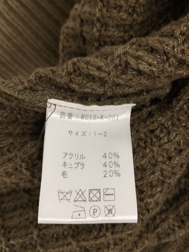 商品画像：ニット・セーター(厚手)/2/アクリル/カーキ/RC13-K-001 4
