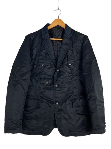 商品画像：テーラードジャケット/S/ナイロン/ブラック/無地/HT-J036 1