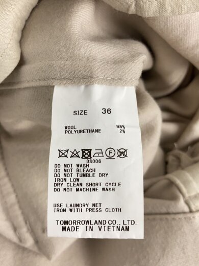 商品画像：ストレッチフラノカーゴパンツ/36/ウール/ベージュ/無地/12-04-24-04301 5