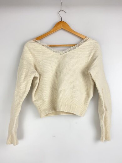 商品画像：レーストリムラクーンプルオーバー/one/ナイロン/クリーム/無地/FWNT244048 2