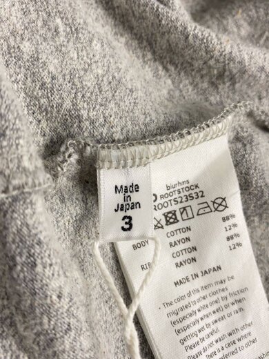 商品画像：Cotton Rayon 88/12 Print Tee/3/コットン/グレー/bROOTS23S32// 4