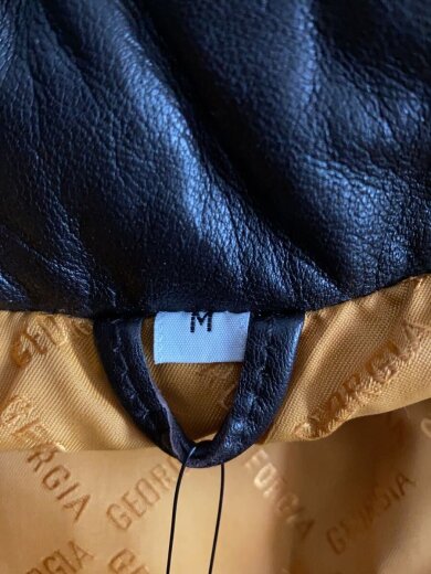 商品画像：ダウンジャケット/M/羊革/BLK 4