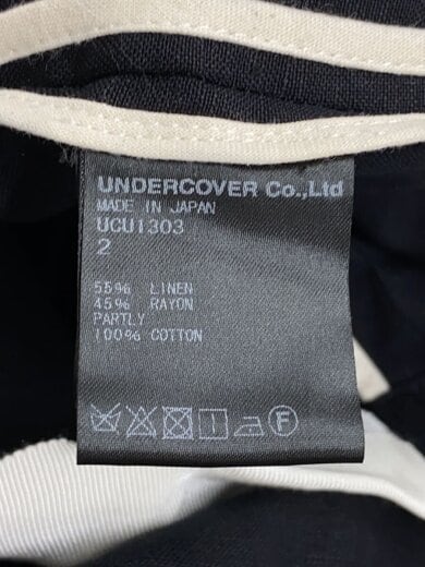 商品画像：ジャケット/2/リネン/BLK/無地/UCU1303// 4