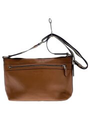 ショルダーバッグ/レザー/BRW/無地/角スレ有