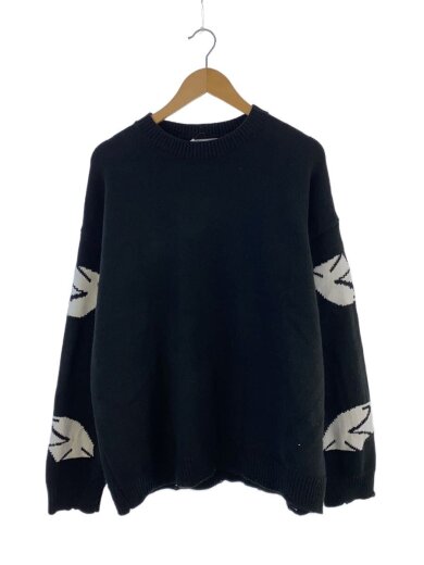 商品画像：ニット・セーター(厚手)/L/コットン/BLK 1