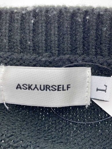 商品画像：ニット・セーター(厚手)/L/コットン/BLK 3