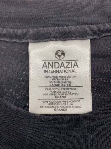 商品画像：M.C.エッシャー 「描く手」Tシャツ/L/コットン/BLK 3