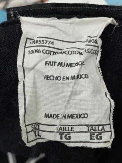 商品画像：メキシコ製/Tシャツ/XL/コットン/BLK/両面プリント// 4