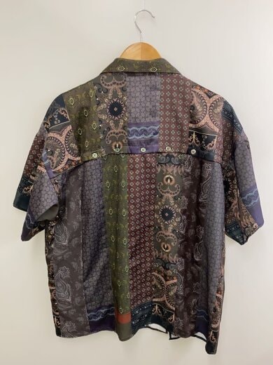 商品画像：半袖シャツ/L/ポリエステル/BRW/総柄/21KO-SS11 2