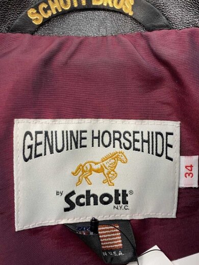 商品画像：641XXHホースハイドカフェレーサーライダースジャケット/34/馬革/BLK/無地/7823950088 3