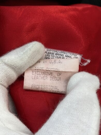 商品画像：レザー切替えジャケット/レザージャケット・ブルゾン/L/コットン/マルチカラー 4