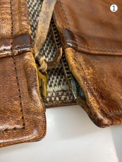 商品画像：ホースハイド/内ブランケットレザージャケット・ブルゾン/34/馬革/BRW/無地 5