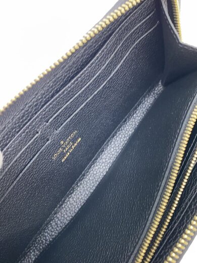 画像：LOUIS VUITTONポルト・フォイユ・クレマンス_モノグラム・アンプラント_BLK/レザー/BLK/レディース6