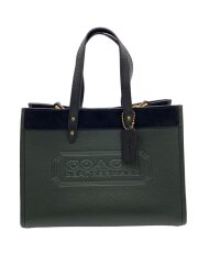 フィールドトート30カラーブロックウィズ/ハンドバッグ/レザー/BLK/C6035