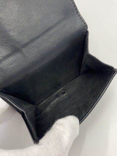 商品画像：3つ折り財布/レザー/BLK/メンズ/664037 15YNY 1000 6